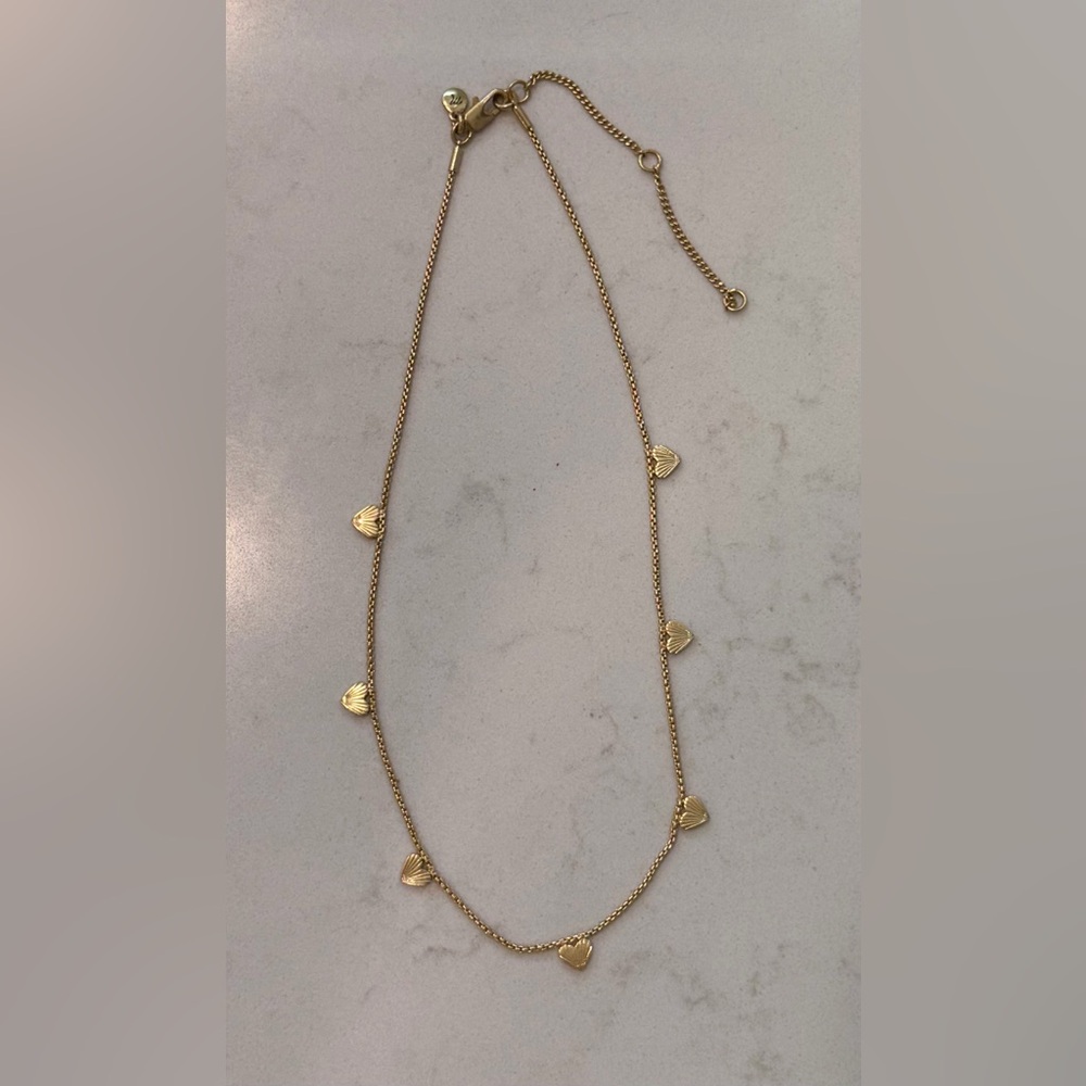 Madewell Gold Seashell Charm Necklace